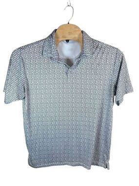 AndersonOrd XL Golf Performance Polo Flowers